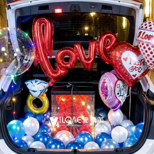 車廂佈置<br><span style="font-size: 20px;">(心心相印)</span>