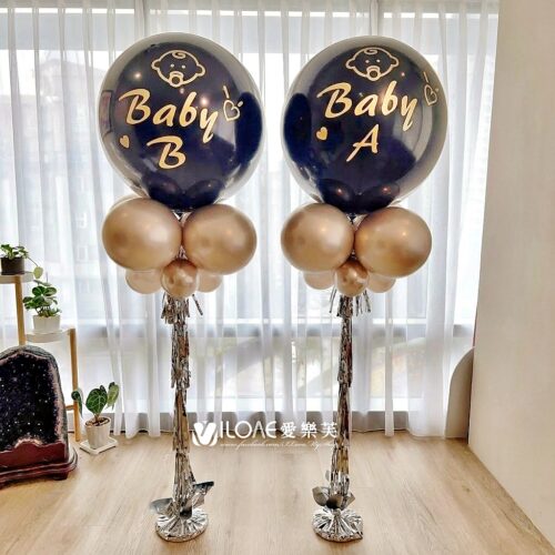 A16 性別揭曉氣球<br><span style="font-size: 20px;">(24吋空氣-雙胞胎組)</span>