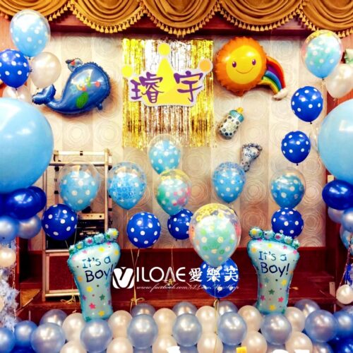 兒童生日<br><span style="font-size: 20px;">(藍色海洋)</span>