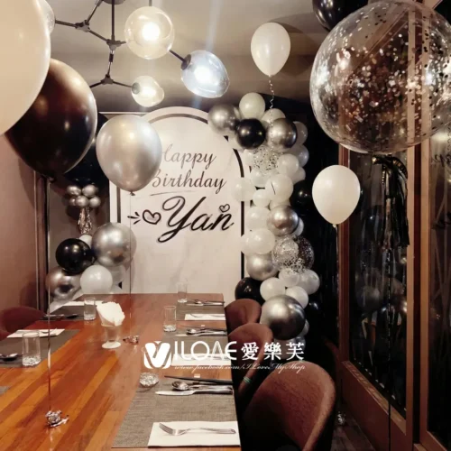 生日佈置<br><span style="font-size: 20px;">(日月交融)</span>