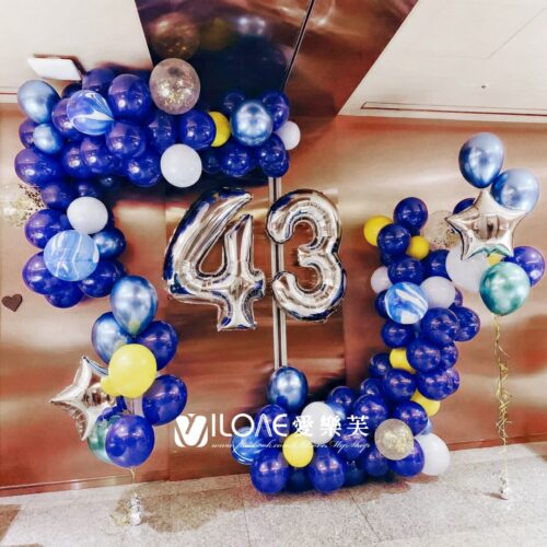 生日佈置<br><span style="font-size: 20px;">(湛藍銀河)</span>