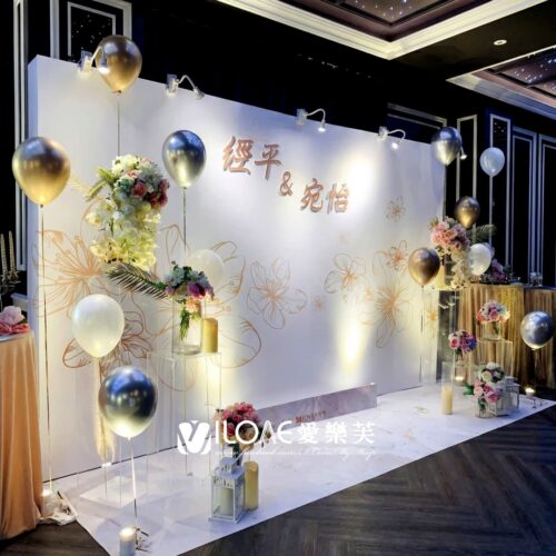 B14 婚禮佈置<br><span style="font-size: 20px;">(白金花紋3)</span>