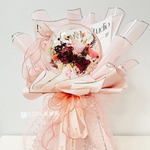 水晶永生花禮<br>(壓克力款)