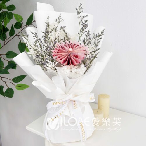 簡約純白<br><span style="font-size: 18px;">A05 珍珠花款(不含10張現金)</span>