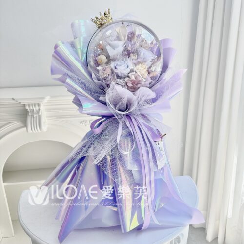 水晶永生花禮<br>(壓克力款)