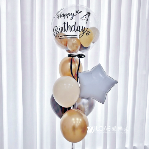 18吋波波球<br><span style="font-size: 20px;">(紳士焦糖)</span>