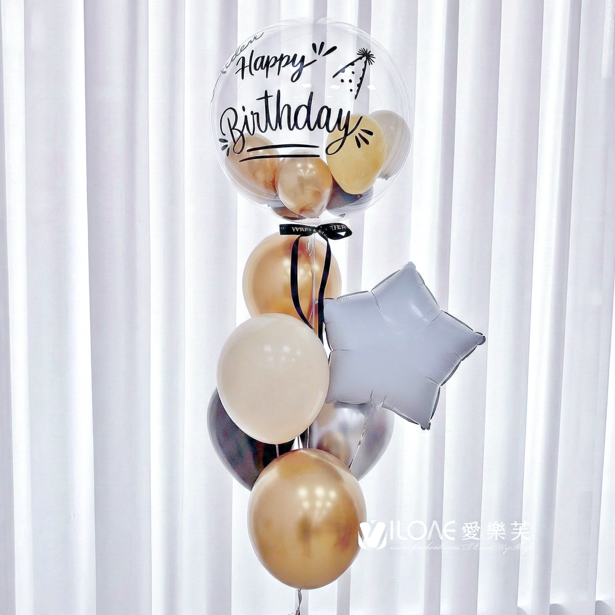 18吋波波球<br><span style="font-size: 20px;">(紳士焦糖)</span>