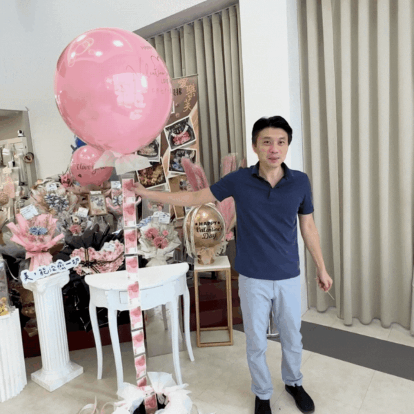 情人節三合一(抽+飄+爆)波波氣球禮盒：圖片 4