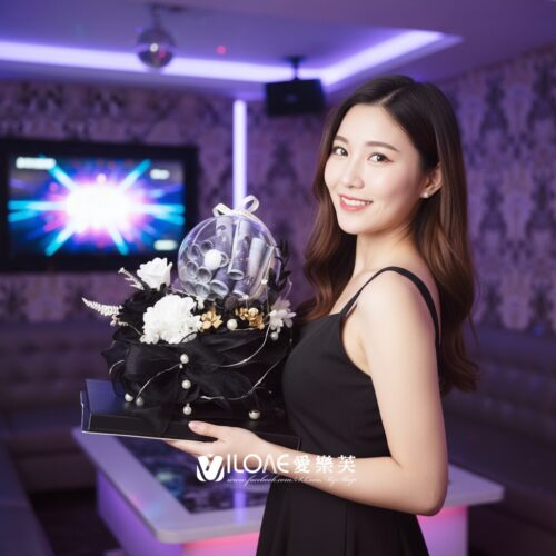 永生花/乾燥花<br><span style="font-size: 20px;">(水晶鈔票網紗蛋糕)</span>