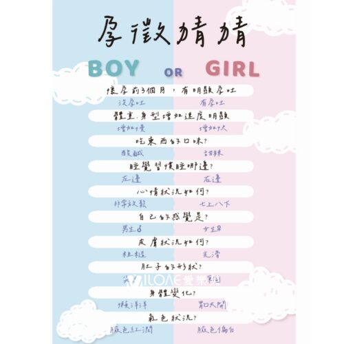 孕徵猜猜版<br><span style="font-size: 20px;">(可愛寶寶款)</span>