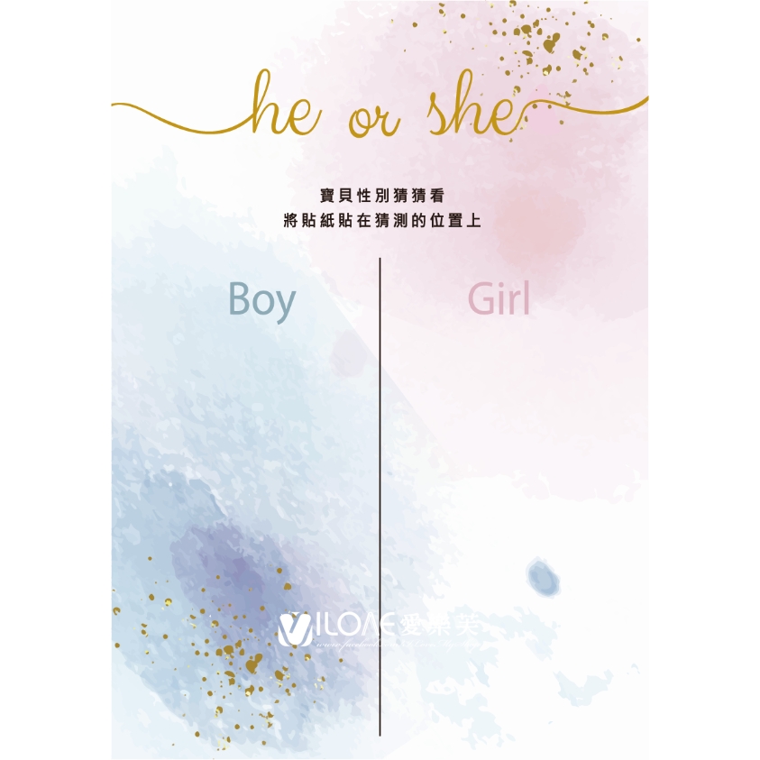 性別揭曉版<br><span style="font-size: 20px;">(藍粉款)</span>