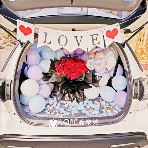 車廂佈置<br><span style="font-size: 20px;">(心動紅玫瑰)</span>