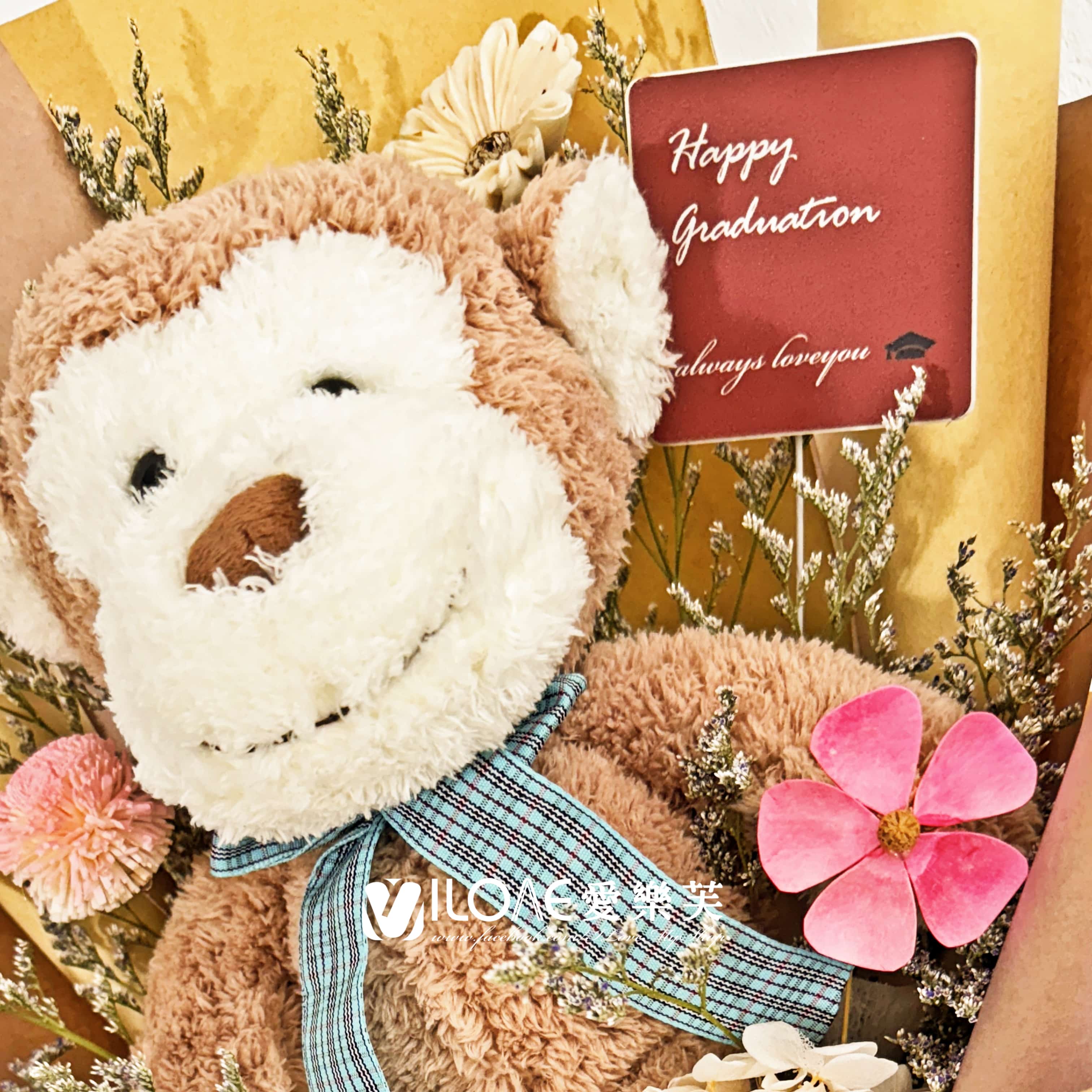 畢業小熊花束<br><span style="font-size: 20px;">(調皮小猴)</span>:圖片 3