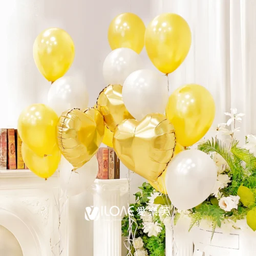 空飄氣球組合<br><span style="font-size: 20px;">(永恆金心花園)</span>