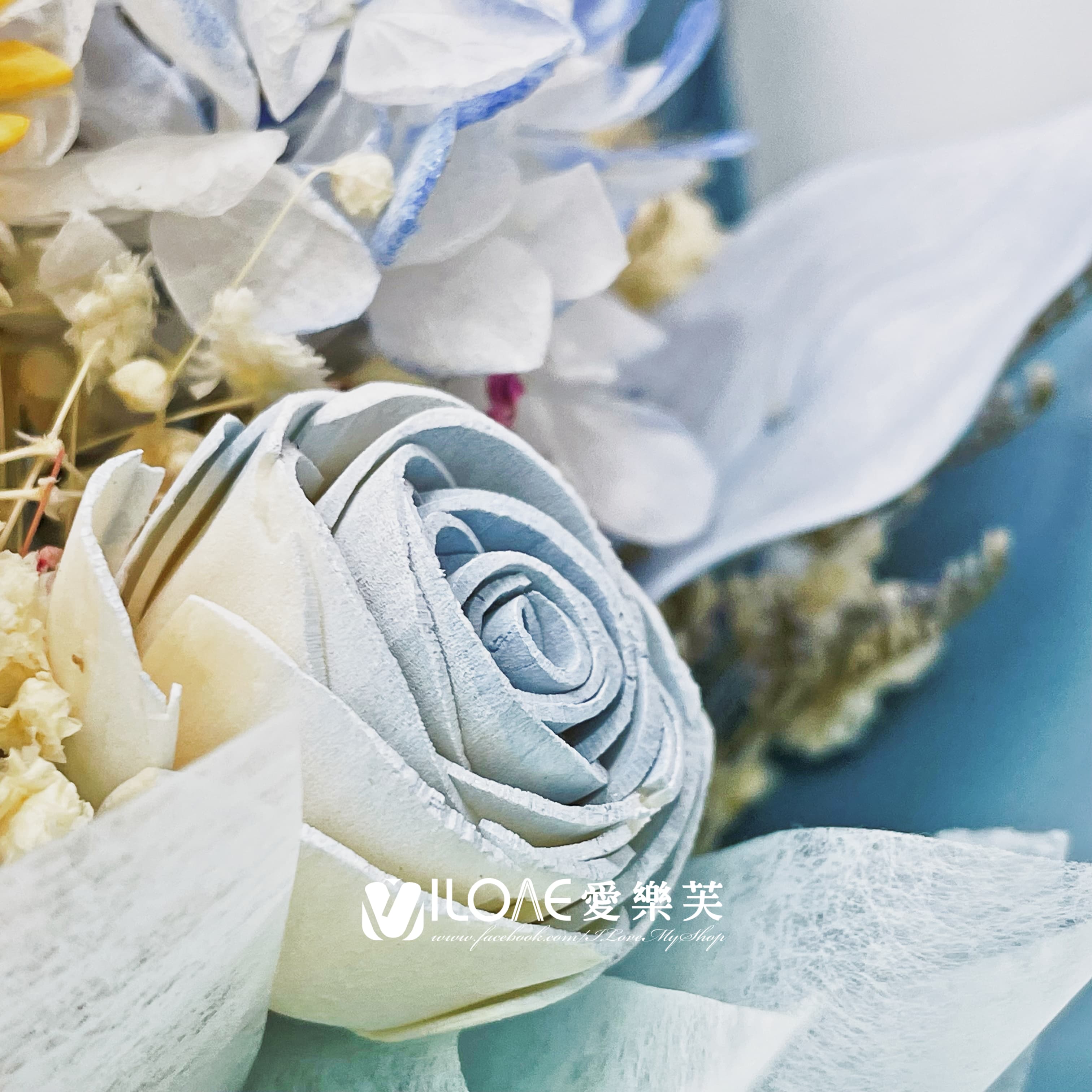 有錢花<br><span style="font-size: 20px;">(藍風向日暖陽花束)</span>:圖片 5