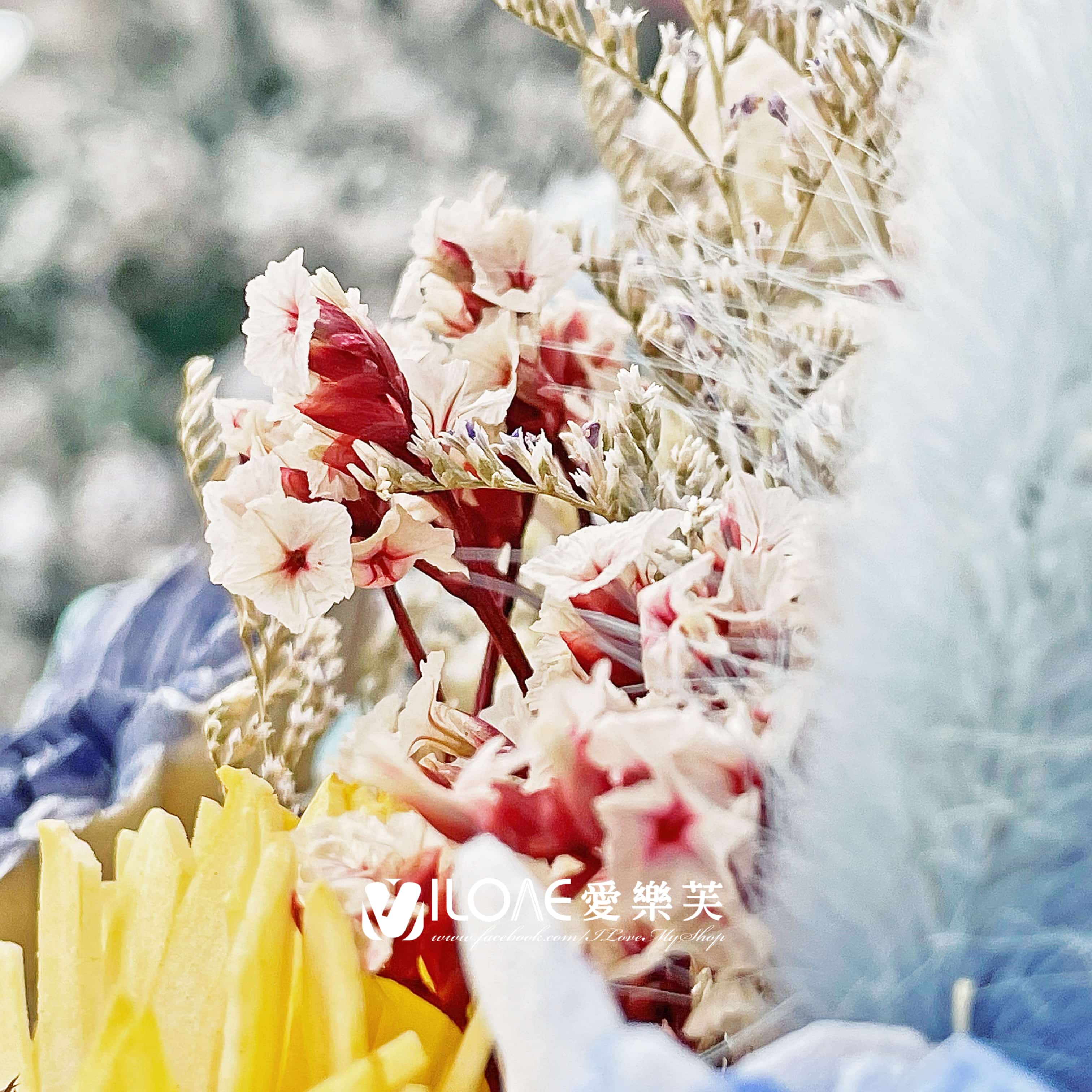 有錢花<br><span style="font-size: 20px;">(藍風向日暖陽花束)</span>:圖片 7