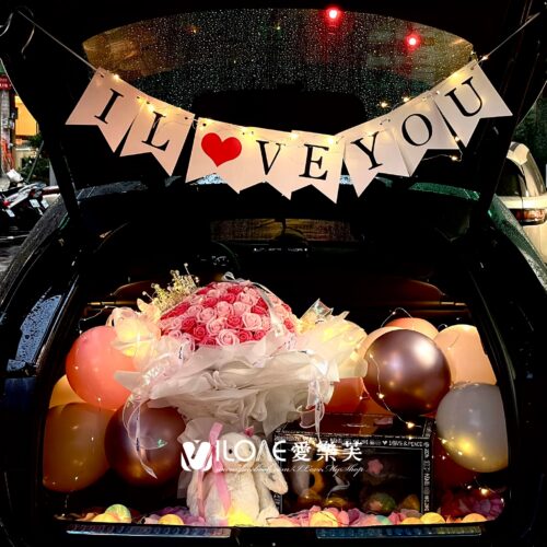 車廂佈置<br><span style="font-size: 20px;">(粉紅泡泡)</span>