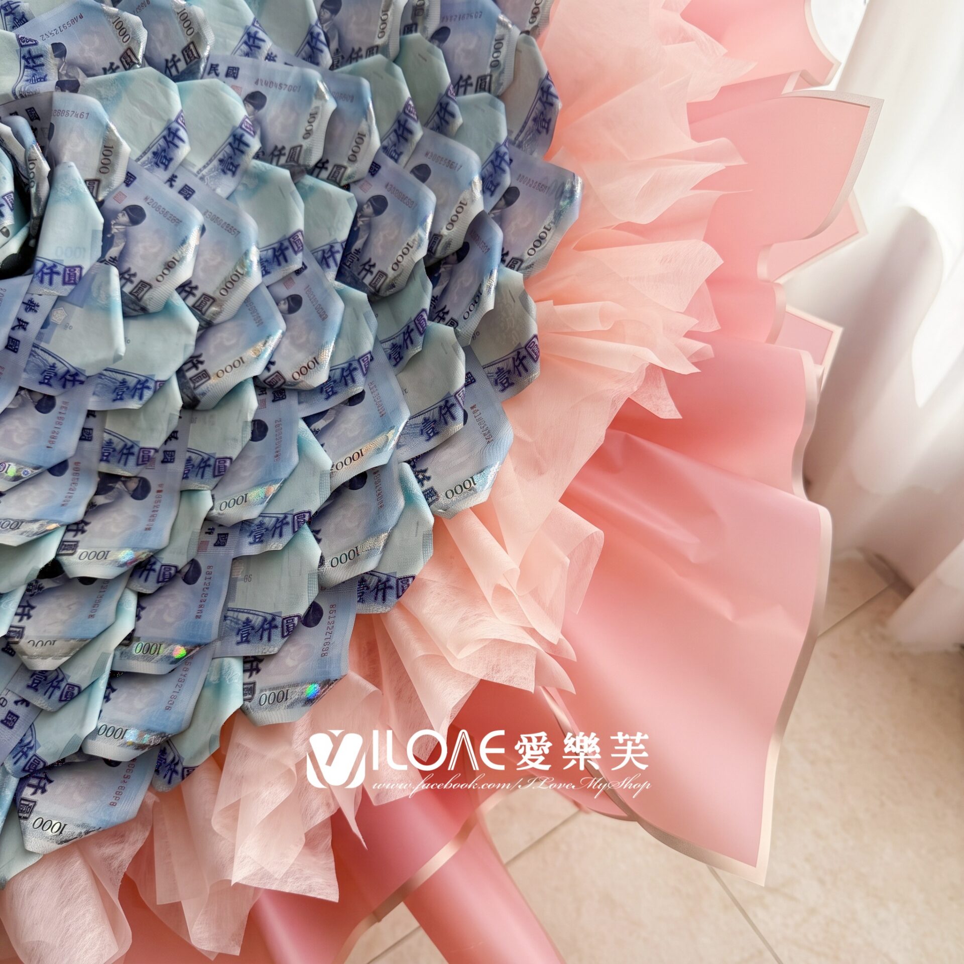 粉愛藍色<br><span style="font-size: 18px;">A19 千層玫瑰<br>(不含100張現金)</span>:圖片 2