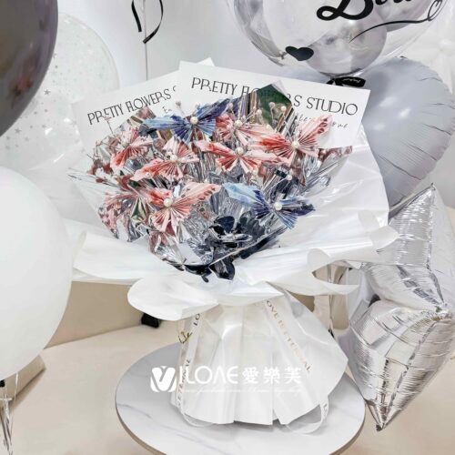 銀色祝福<br><span style="font-size: 18px;">A05 蝴蝶花款(不含16張現金)</span>