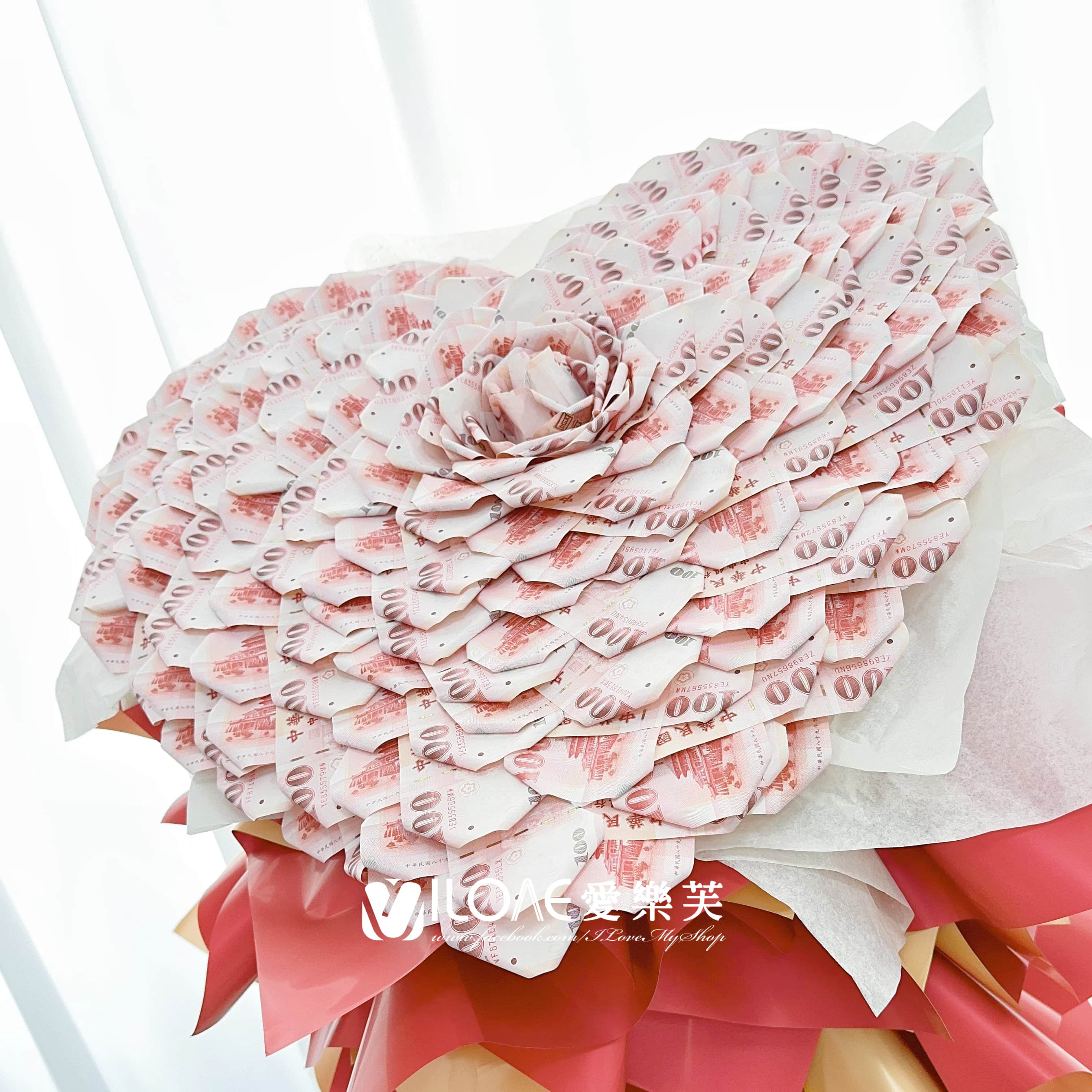 赤金摯愛<br><span style="font-size: 18px;">A23 千層玫瑰(不含100張現金)</span>:圖片 3