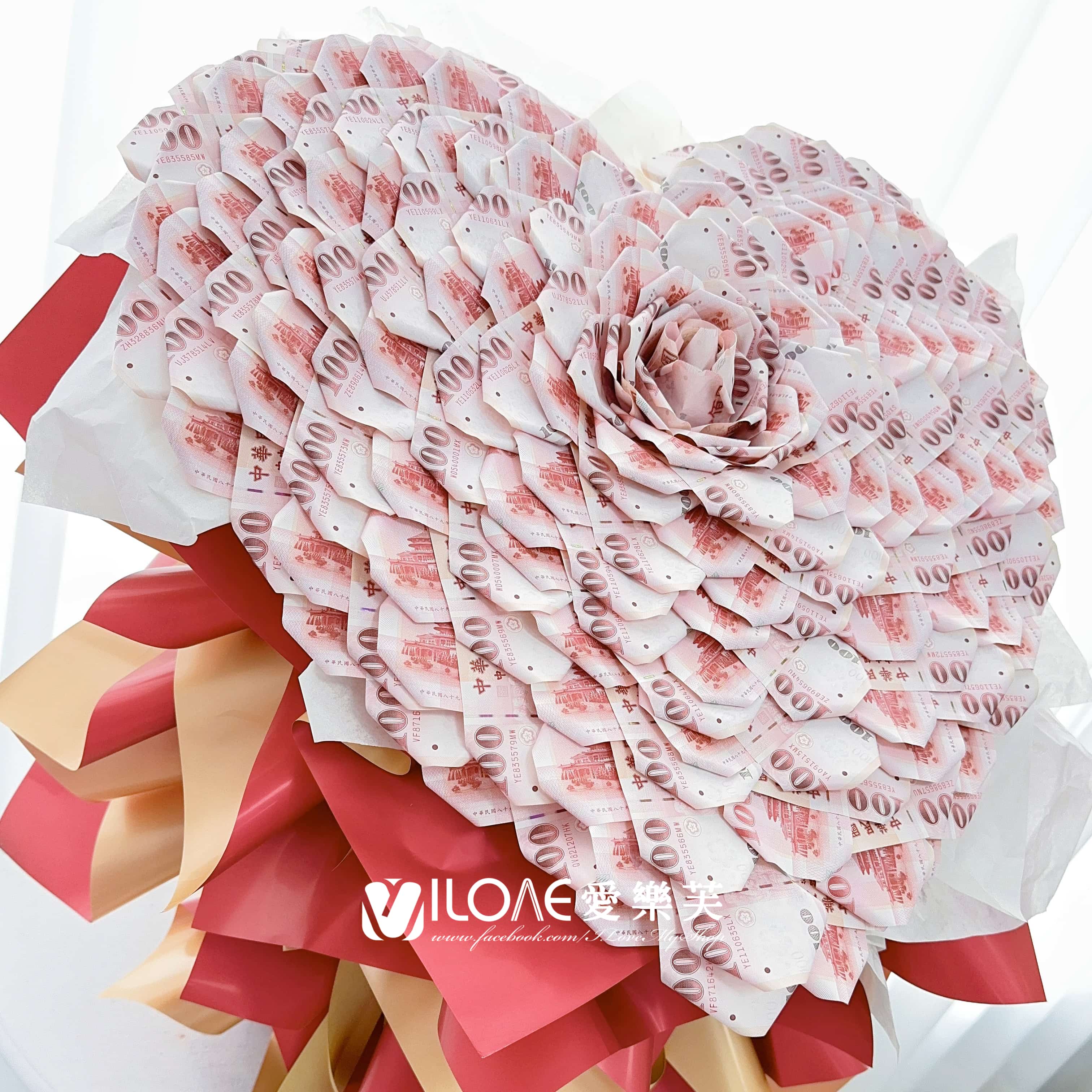 赤金摯愛<br><span style="font-size: 18px;">A23 千層玫瑰(不含100張現金)</span>:圖片 2