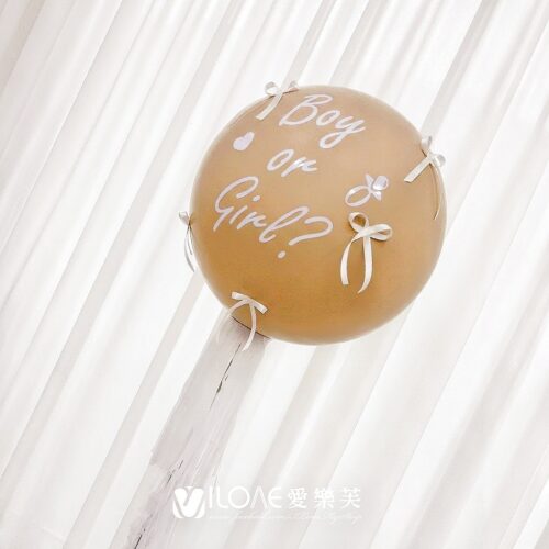 A15 性別揭曉氣球<br><span style="font-size: 20px;">(24吋空氣-蝴蝶結柱款)</span>