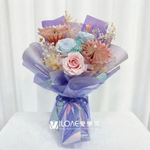 琉璃夢境<br><span style="font-size: 18px;">A14 珍珠花款+永生花(不含20張現金)</span>