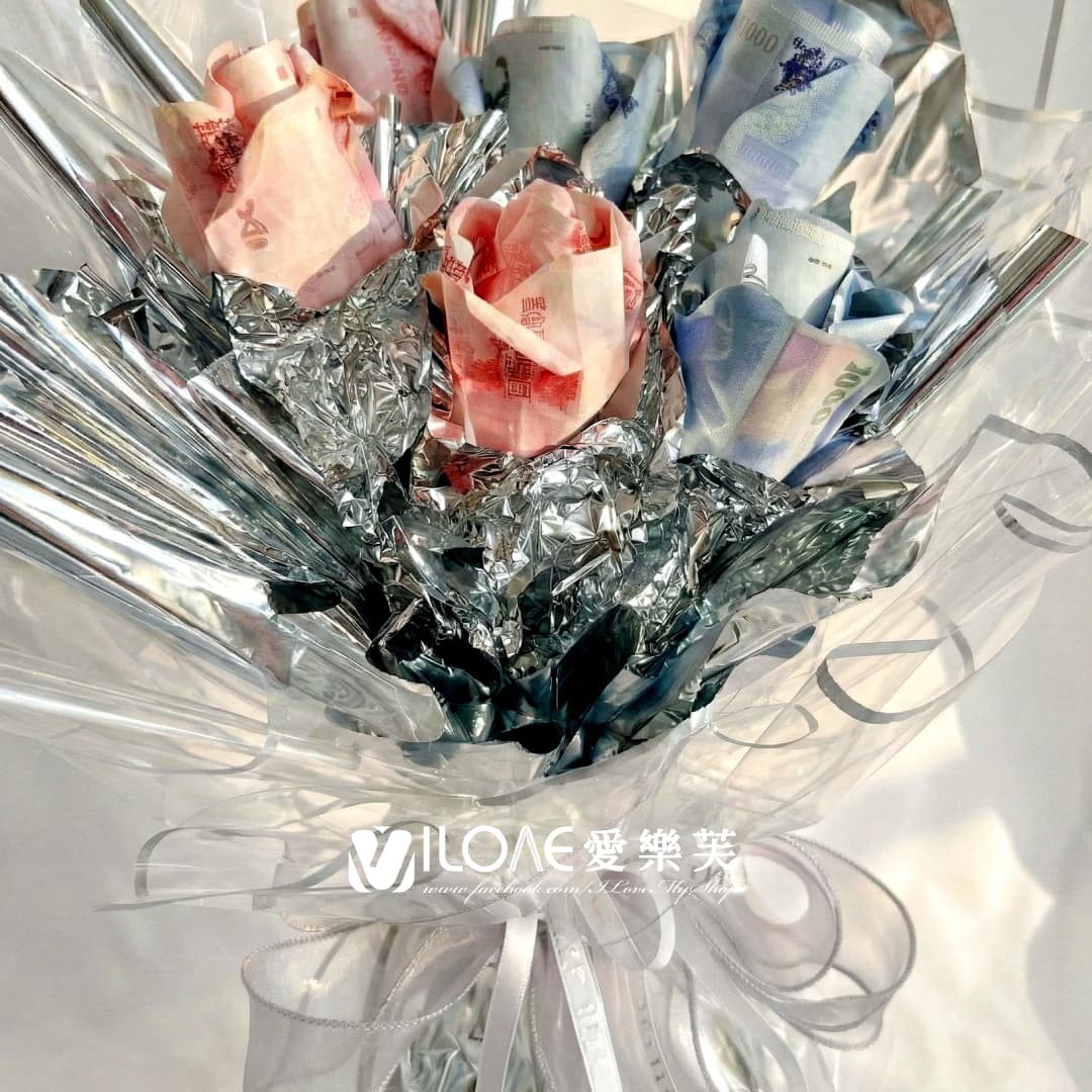 冰晶花束<br><span style="font-size: 18px;">A06 鬱金香花(不含18張現金)</span>:圖片 2