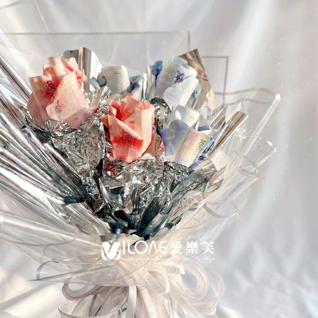 冰晶花束<br><span style="font-size: 18px;">A06 鬱金香花(不含18張現金)</span>:圖片 3