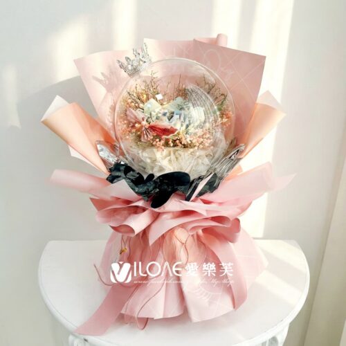 粉冠加冕<br><span style="font-size: 18px;">A 壓克力花(不含15張現金)</span>