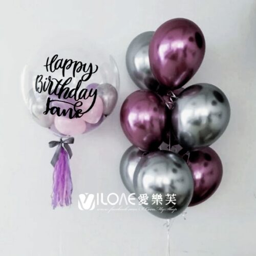 24吋波波球<br><span style="font-size: 20px;">(幻紫流銀)</span>