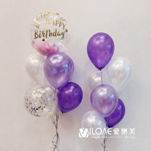 18吋波波球<br><span style="font-size: 20px;">(紫願傾心)</span>