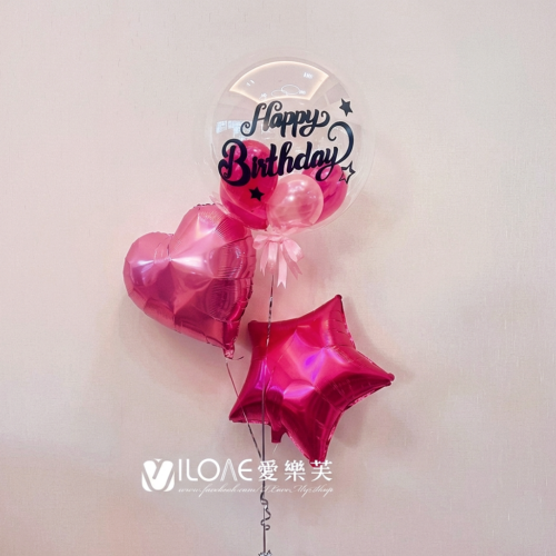 18吋波波球<br><span style="font-size: 20px;">(桃情曜夢)</span>