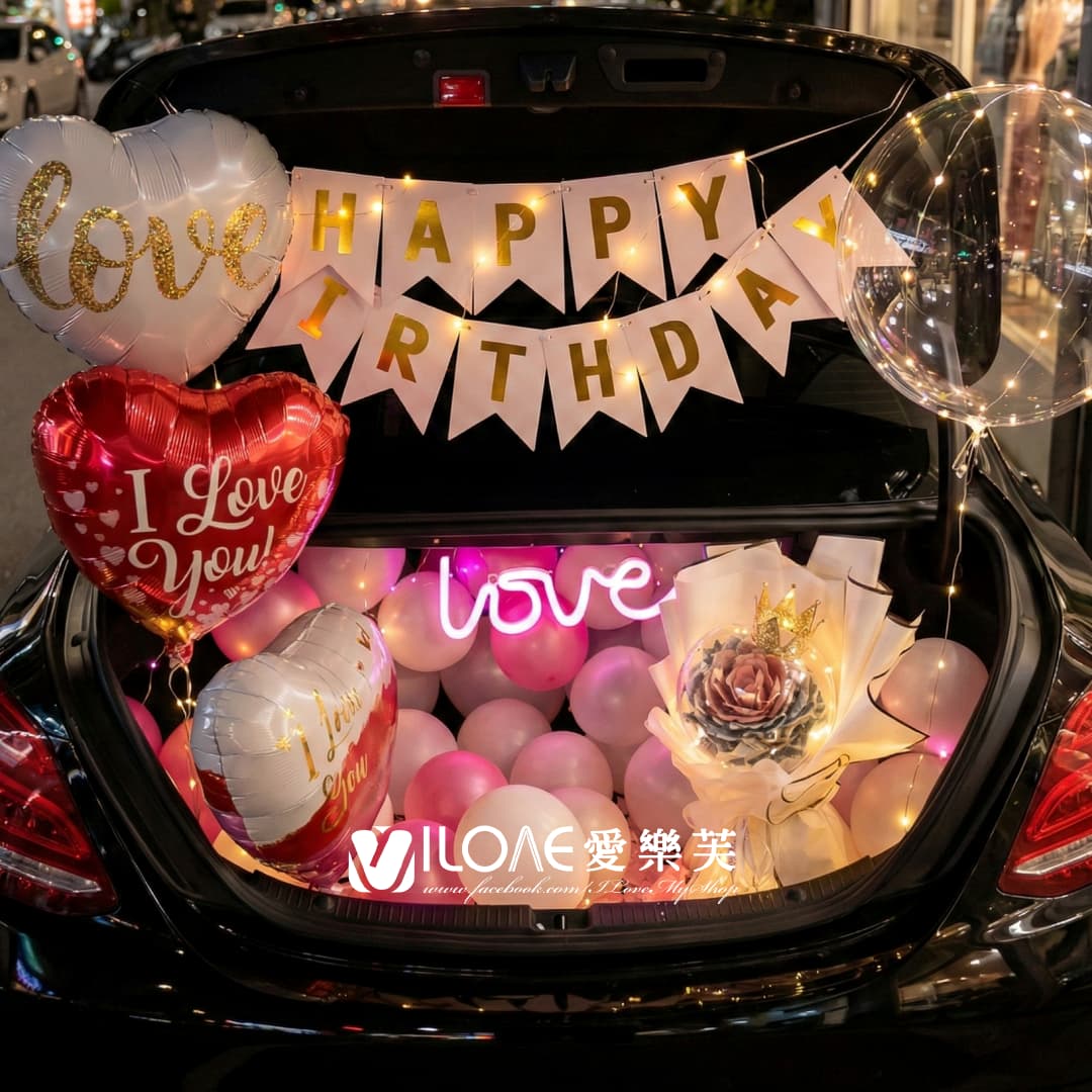 車廂佈置<br><span style="font-size: 20px;">(玫粉情話)</span>