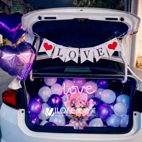 車廂佈置<br><span style="font-size: 20px;">(紫夜戀歌)</span>