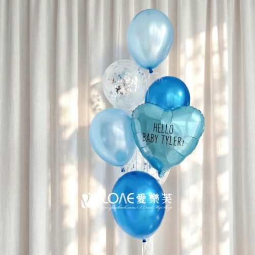 空飄氣球組合<br><span style="font-size: 20px;">(碧粼羽白)</span>
