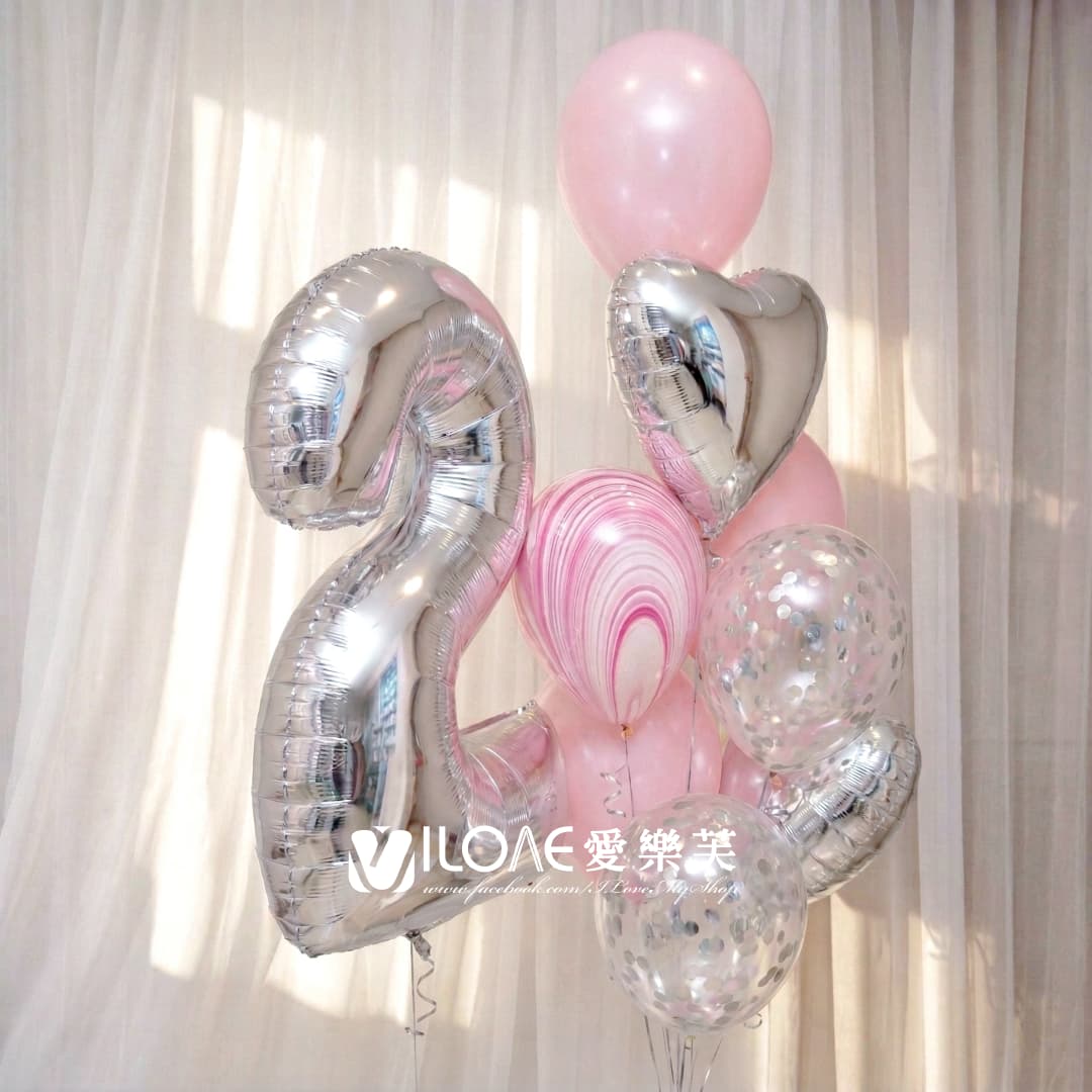 數字組合空飄<br><span style="font-size: 20px;">(櫻粉大理石)</span>:圖片 2