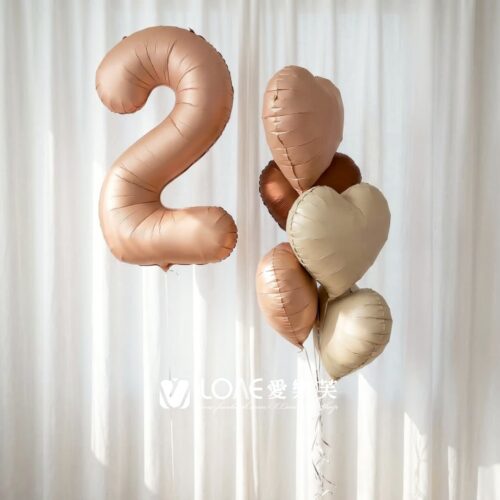 數字組合空飄<br><span style="font-size: 20px;">(醇色杏影)</span>