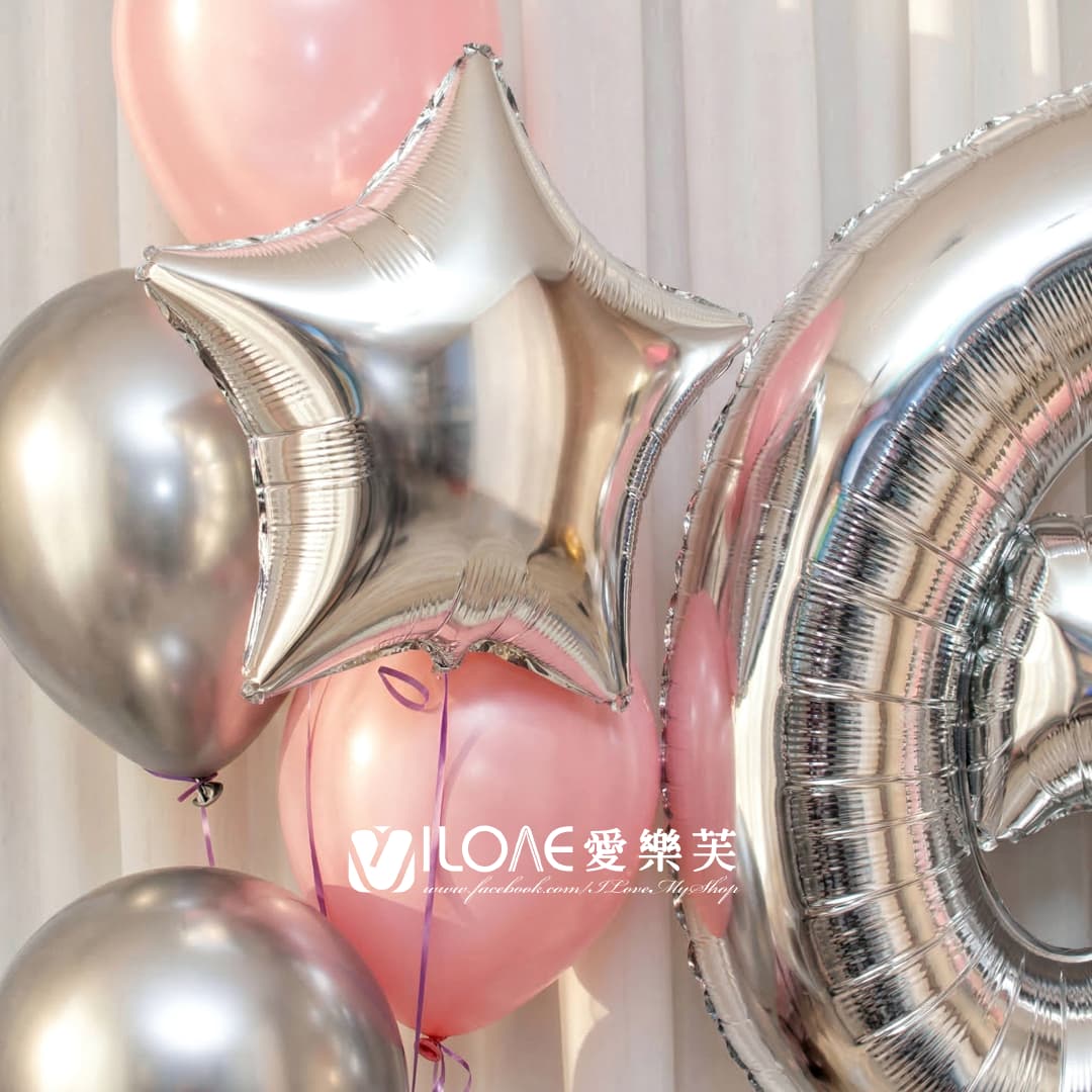 數字組合空飄<br><span style="font-size: 20px;">(粉紅金綴)</span>:圖片 3