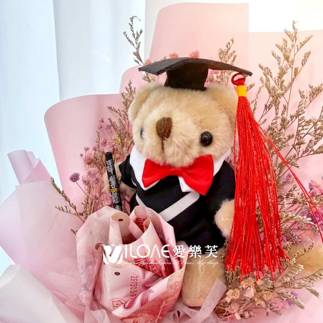 智繪小熊<br><span style="font-size: 18px;">畢業花束(含現金$300)</span>:圖片 2