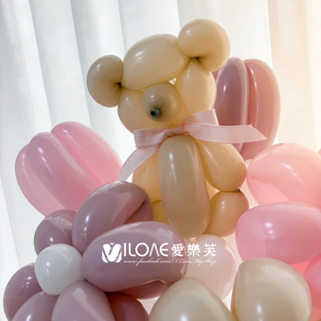 氣球花束<br><span style="font-size: 20px;">(蜜糖熊花)</span>:圖片 2