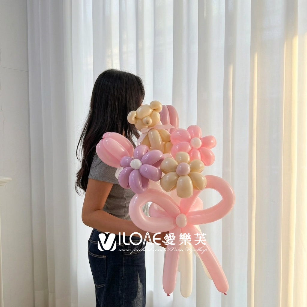 氣球花束<br><span style="font-size: 20px;">(蜜糖熊花)</span>:圖片 3